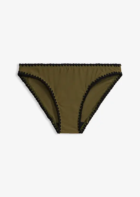 Bikinibyxa med broderi, bonprix