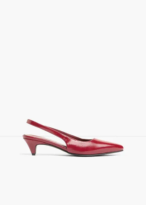 Slingbackpumps med l&aring;g klack, bonprix