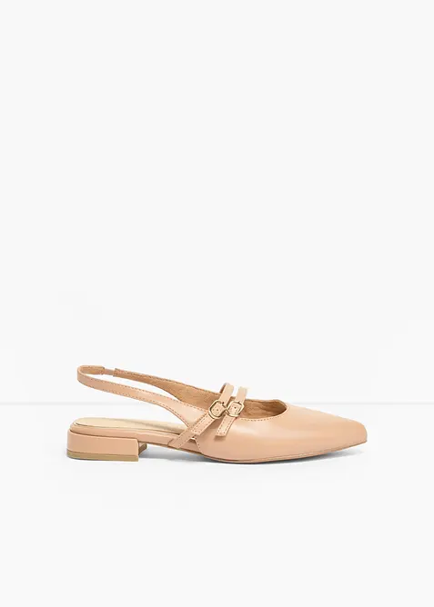 Ballerinaskor med slingback fr&aring;n Marco Tozzi, Marco Tozzi