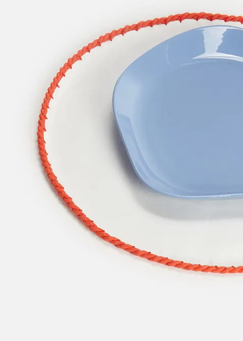 Bordstablett av ekologisk bomull med snodd (2-pack), bonprix