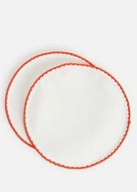 Bordstablett av ekologisk bomull med snodd (2-pack), bonprix