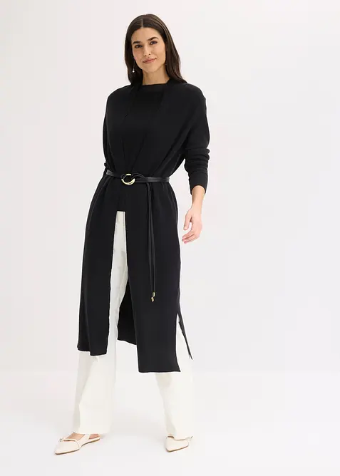 L&aring;ng cardigan med viskos, bonprix