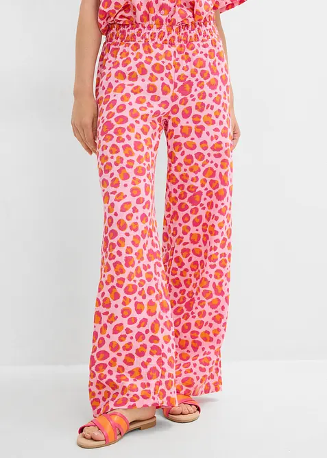 Dra p&aring;-byxa av luftig muslin, bonprix