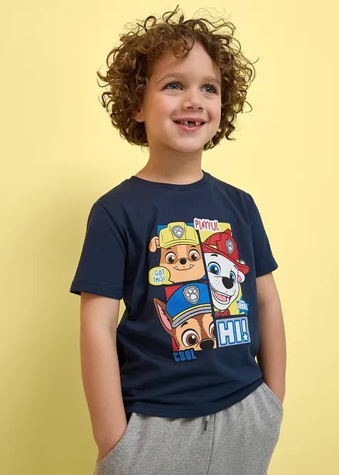 T-shirt i bomull med Paw Patrol-motiv, PAW PATROL