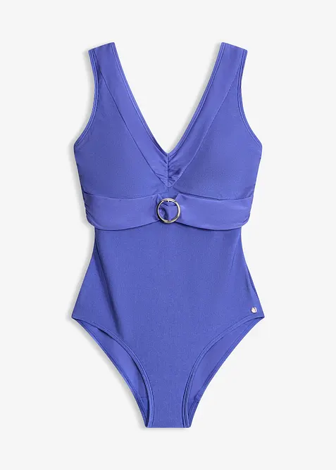 Baddr&auml;kt av glansigt ribbat material, bonprix