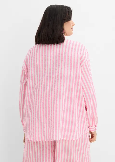 Skjortblus i bomullsmuslin, bonprix