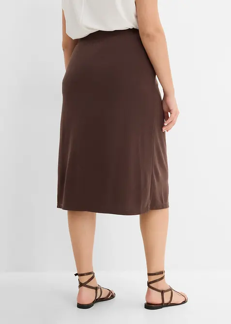Jerseykjol i viskosmix, bonprix