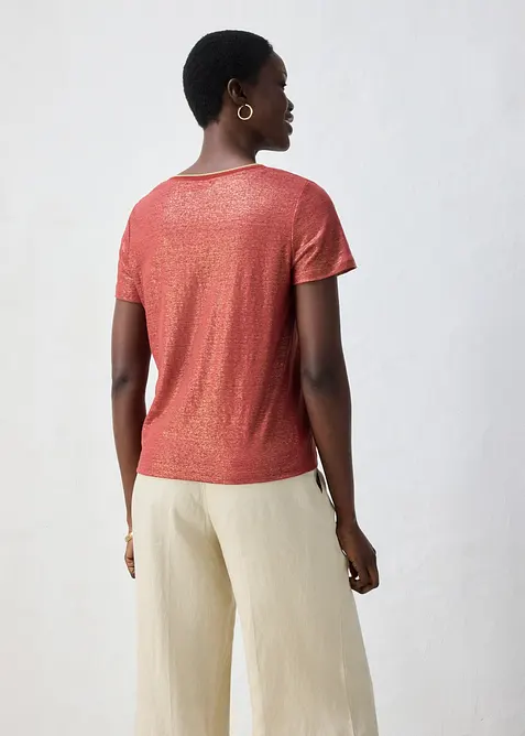 Linnetopp med Lurex-garn, bonprix