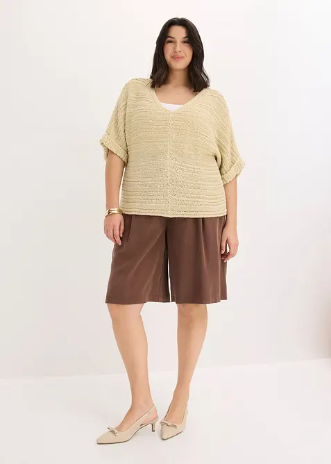 Shorts i mjuk viskosmix, bonprix