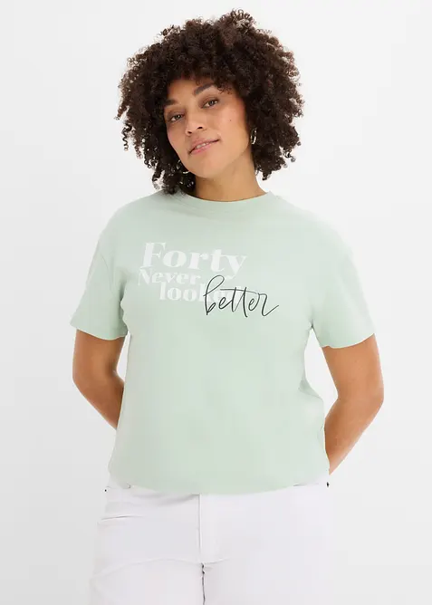 Vid T-shirt i ekologisk bomull, bonprix