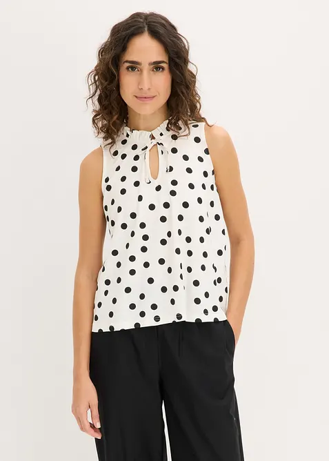 Jerseylinne av viskosmix, bonprix