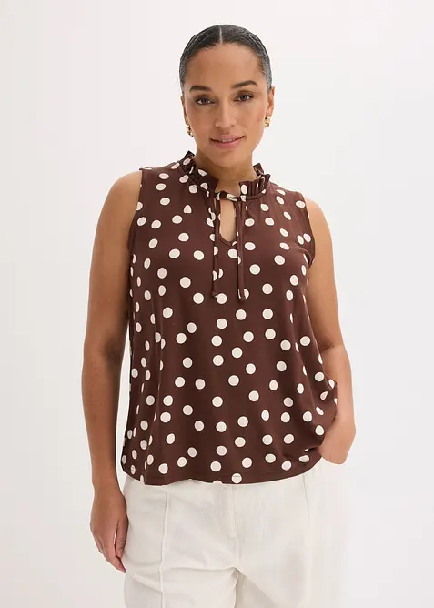 Jerseylinne av viskosmix, bonprix