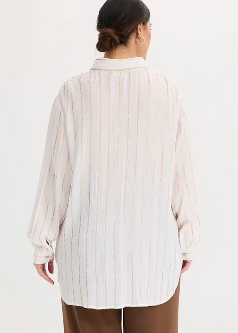 L&aring;ng blus med glittriga effekter, bonprix