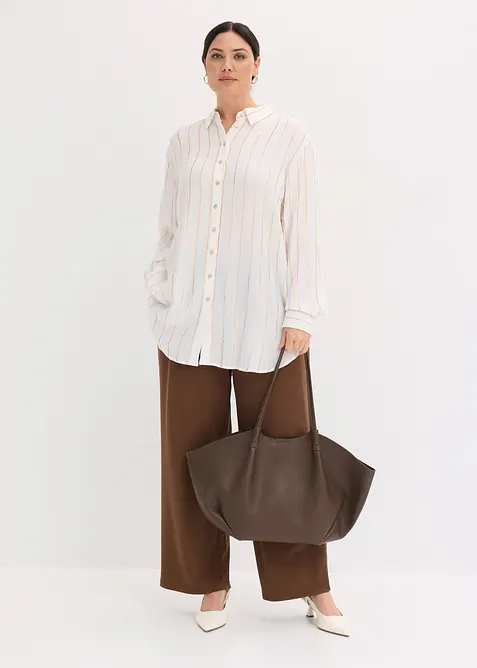 L&aring;ng blus med glittriga effekter, bonprix