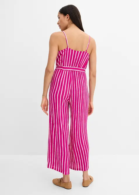 Jumpsuit i viskos med struktur, bonprix