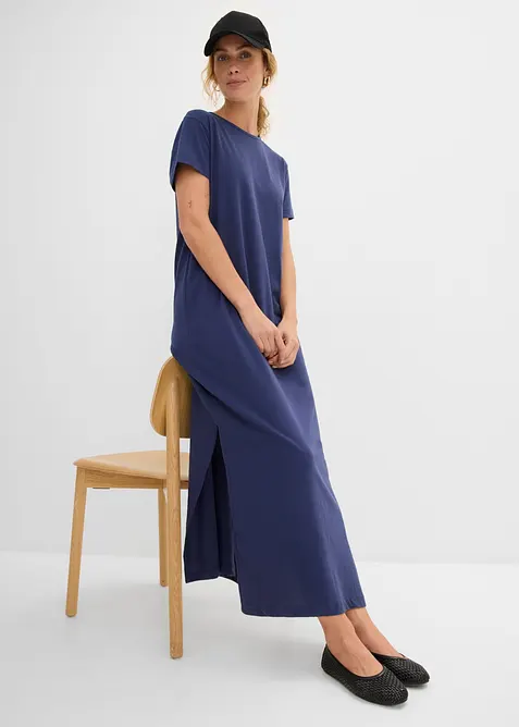 Maxikl&auml;nning i bomull med slits, bonprix