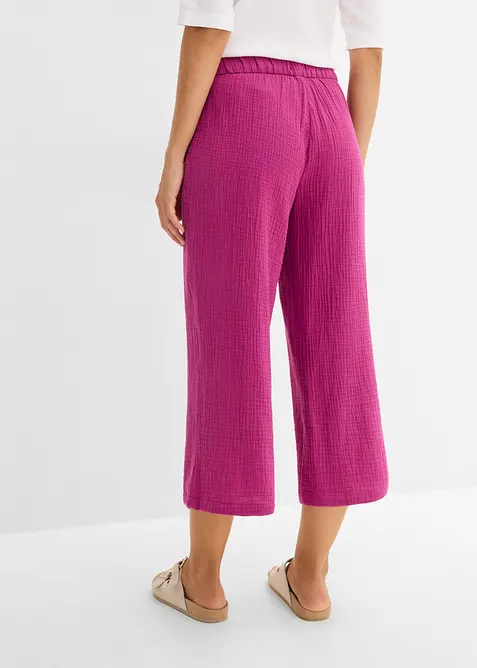 Marlenebyxa i bomullsmuslin, bonprix