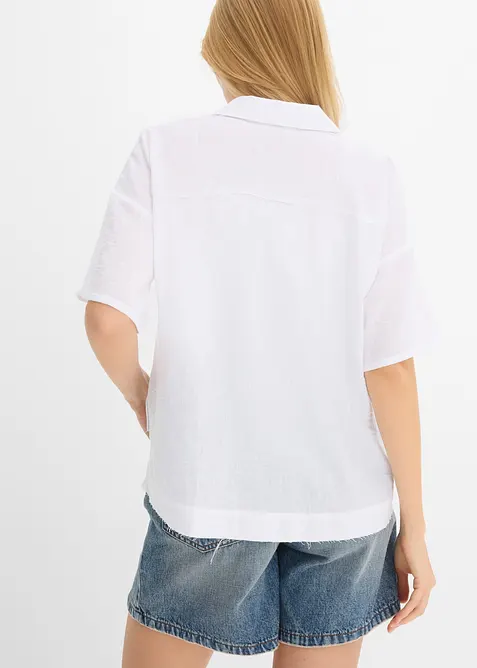 Skjortblus i oversizemodell, bonprix