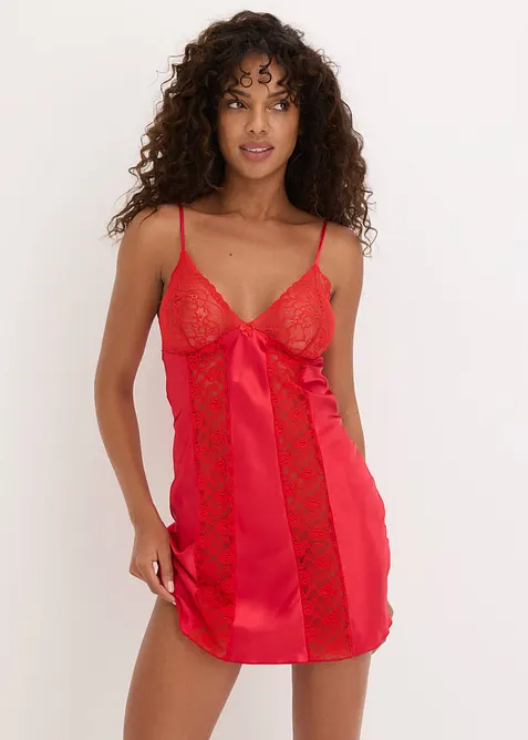 Neglig&eacute; i satin, bonprix