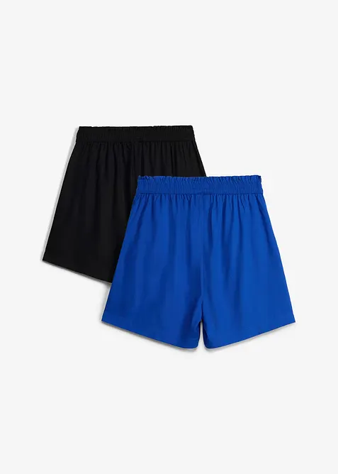 Dra p&aring;-shorts i mjuk viskos (2-pack), bonprix
