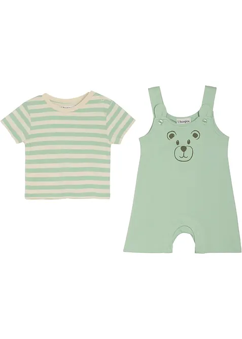 T-shirt + h&auml;ngselshorts (2-pack), bonprix