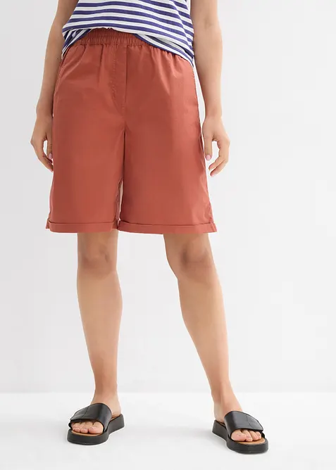 Papertouch-shorts av bomull, bonprix