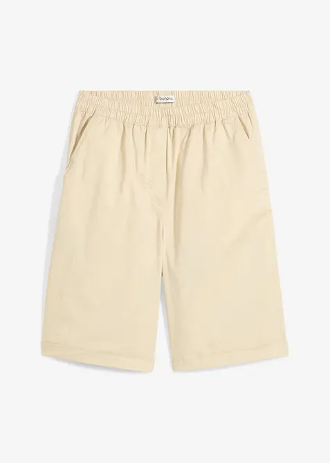 Papertouch-shorts av bomull, bonprix