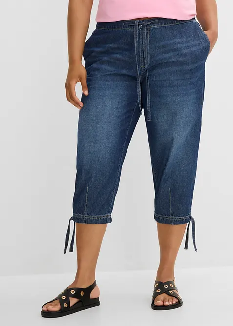 Barrel Jeans Mid Waist, cropped, bonprix