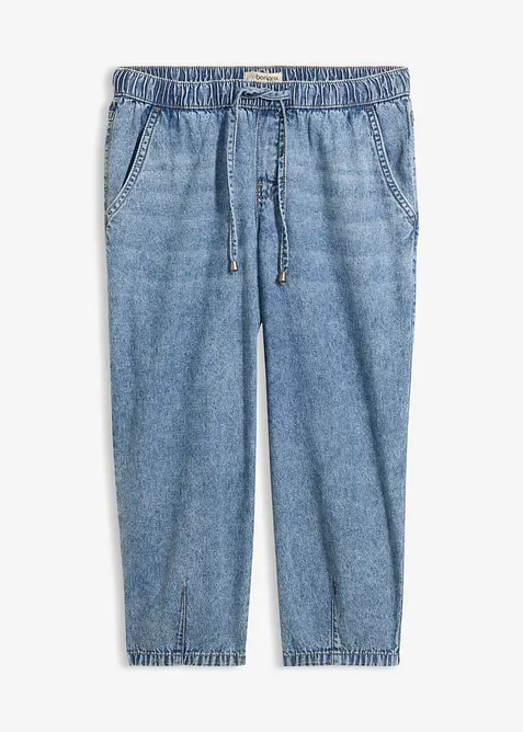 Barrel Jeans Mid Waist, cropped, bonprix