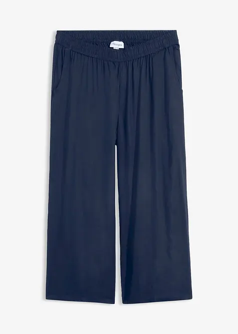 3/4-viskosbyxa med bekv&auml;m res&aring;rmidja, bonprix