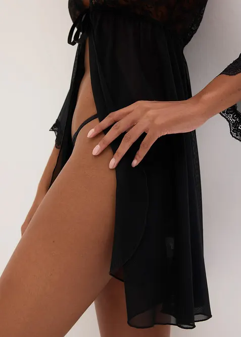 Kimono och stringtrosa (2 delar), bonprix