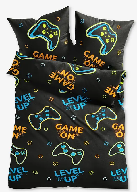 P&aring;slakanset med gamer-m&ouml;nster, bonprix
