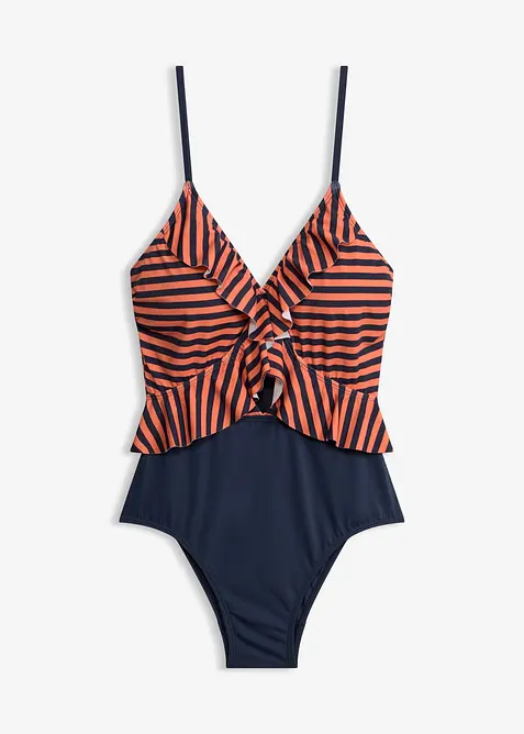 Baddr&auml;kt med cut-out och volang, bonprix