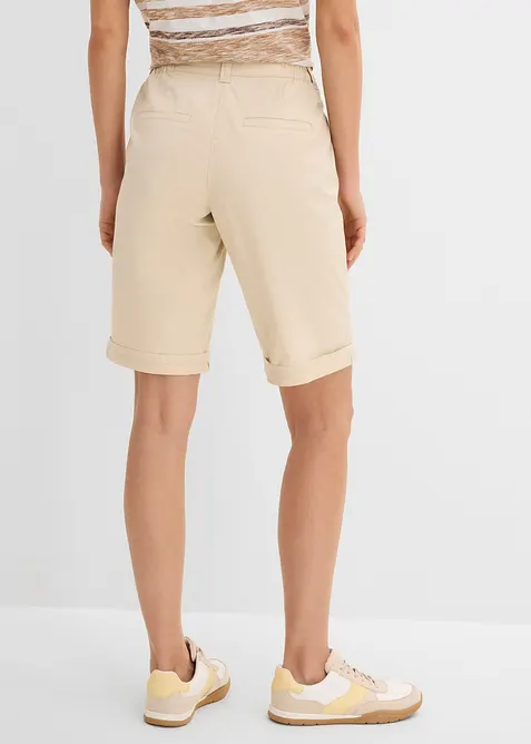 Papertouch-shorts med bomull och bekv&auml;m midja, bonprix