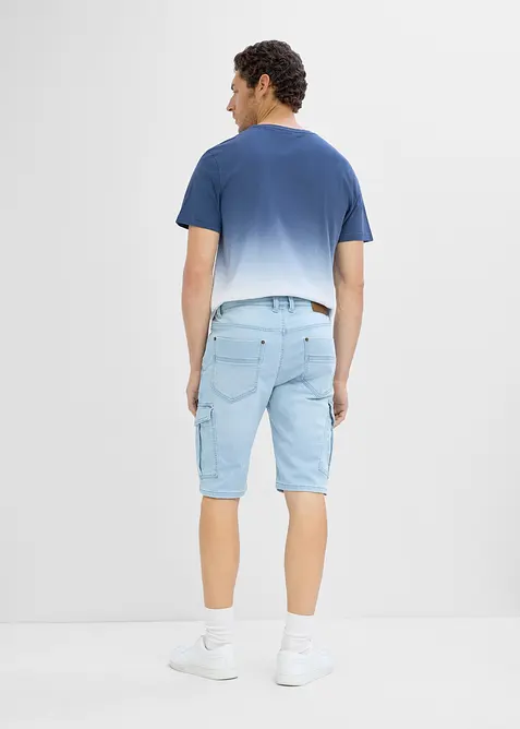 Jeansshorts i trik&aring;, Regular Fit, bonprix