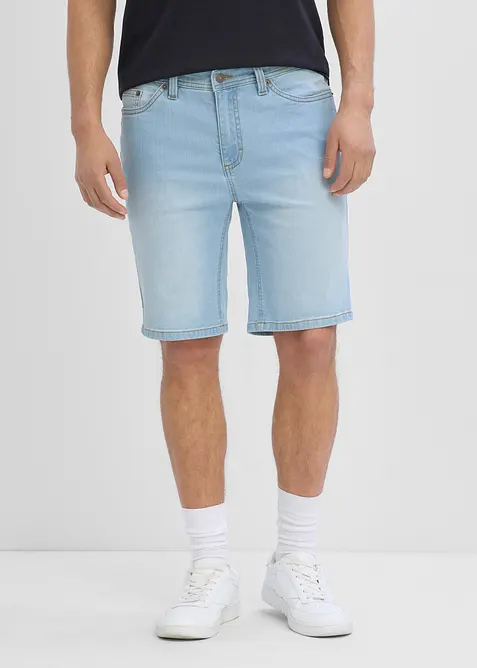 Stretchiga jeansshorts (2-pack), Regular Fit, bonprix