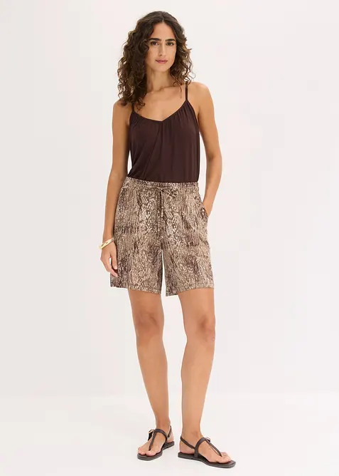 Jerseyshorts i f&ouml;ljsam viskosmix, bonprix
