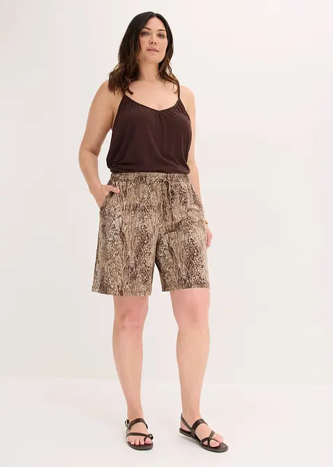 Jerseyshorts i f&ouml;ljsam viskosmix, bonprix