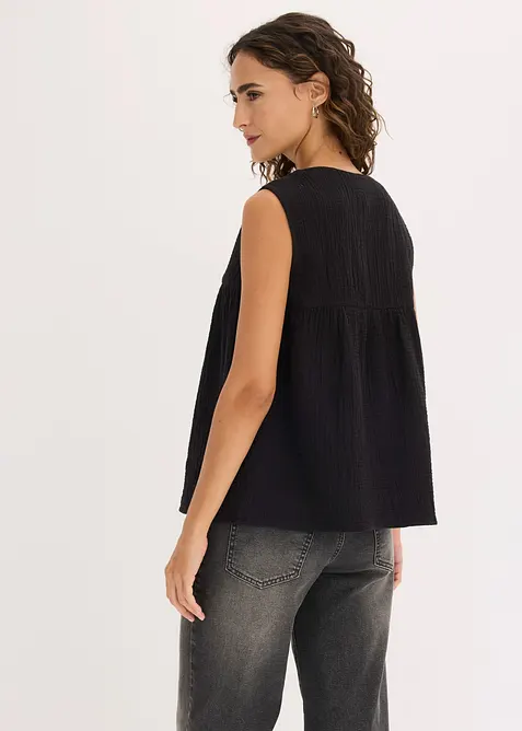Bluslinne i bomullsmuslin, bonprix