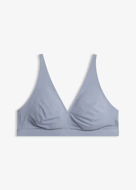 Bralette utan bygel med ekologisk bomull, bonprix