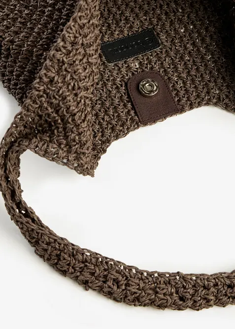 Shoppingv&auml;ska med halmlook, bonprix