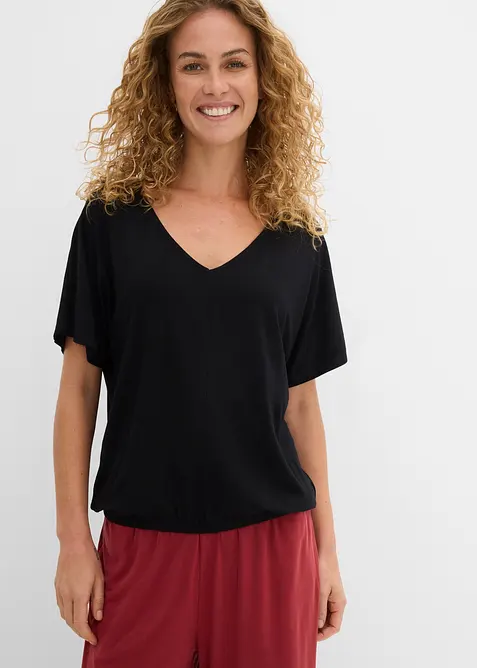 Oversizetopp i mjuk viskosmix, bonprix