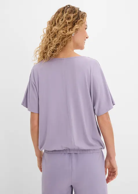 Oversizetopp i mjuk viskosmix, bonprix
