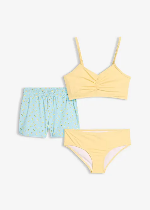 Bikini och badbyxa (3 delar), bonprix