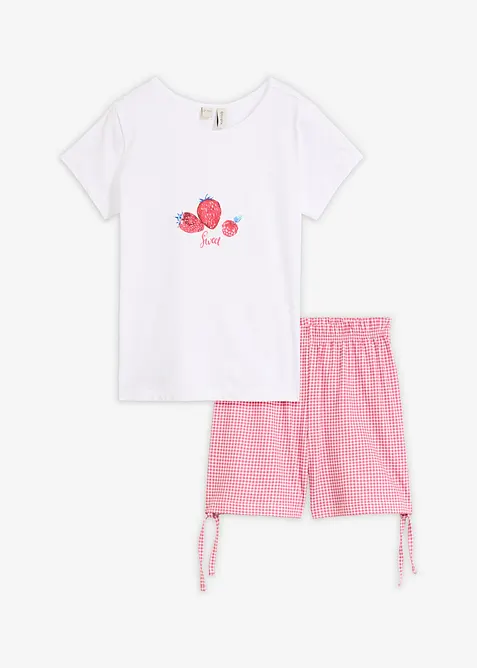Kort pyjamas i bomull, bonprix