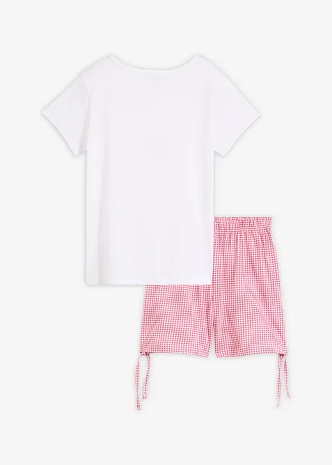 Kort pyjamas i bomull, bonprix