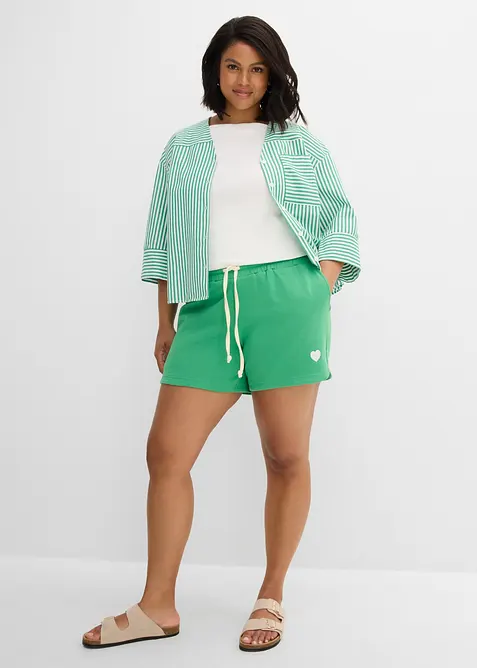 Sweatshorts i ekologisk bomull, bonprix