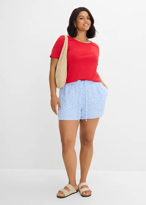 Dra p&aring;-shorts i luftig muslin, bonprix