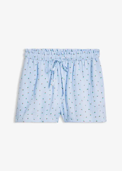 Dra p&aring;-shorts i luftig muslin, bonprix