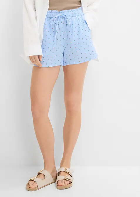 Dra p&aring;-shorts i luftig muslin, bonprix